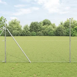 Heksagonalna ograda Srebrno 1,5 x 50 m Pocinčani čelik
