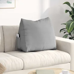 Jastuk za leđa Oblačnosiva 60 x 20 x 50 cm tkanina