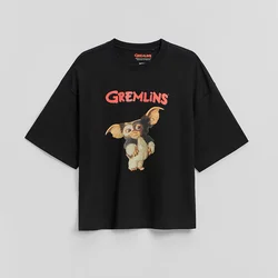 Crna majica oversize sa printom Gremlins
