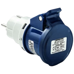 Famatel Industrijski adapter za utikač 2P+T/schuko utičnica 16A,IP20 - 13912
