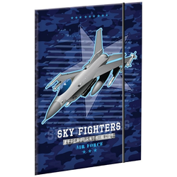 Scool Fascikla Sky Fighter, A4, Hologram efekat, Plava