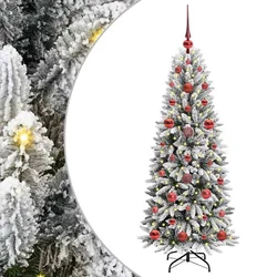 Umjetno božićno drvce Bijela 120 cm PVC, plastika, čelik i PE