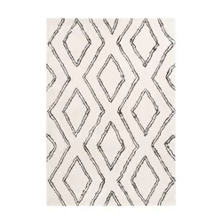 Kayoom PREPROGA Z VISOKIM FLOROM 80/150 cm  bela