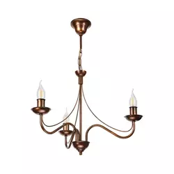 Luster na lancu ANTON 3xE14/15W/230V bronzan