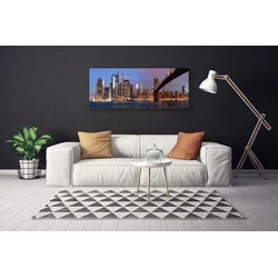 tulup.si Slika na platnu Sky bridge mesto homes 120x60 cm