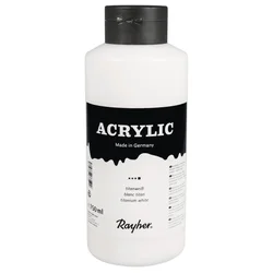 Rayher. Akrilna barva Artists , titanium bela, 750ml