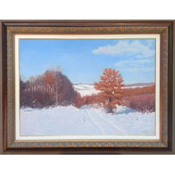 Livada u zimu, Ulje na platnu, 55 x 75 cm