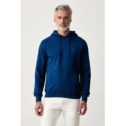 Tommy Hilfiger pulover s kapuco moški bombažen