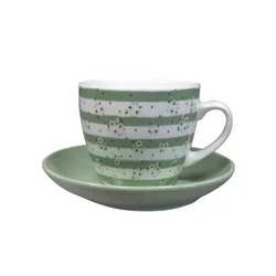 PORCELAN SET ZA KAFU 220ml 6/1 (PRUGE/ZEL) RXG-N6001C