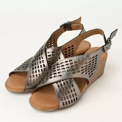 Kožne ženske sandale 3407 bronzane