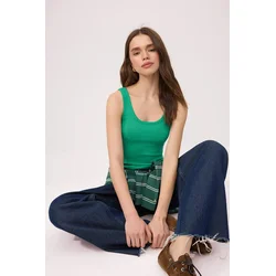 Trendyol Milla Ženska majica TWOSS22AL0042, Zelena