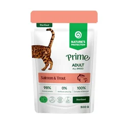 Natures Protection Prime sos za mačke - Adult Sterilised Salmon&Trout 85g