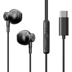 Žičane slušalice USB-C Joyroom JR-EC07 crne