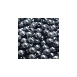 6 mm plastična perla siva