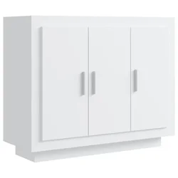 Vidaxl Komoda bela 92x35x75 cm konstruiran les