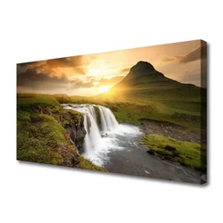 tulup.si Slika na platnu Mountain slap narava 120x60 cm