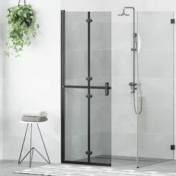 Walk-In zid za tuširanje Crna 70 x 6,5 x 190 cm