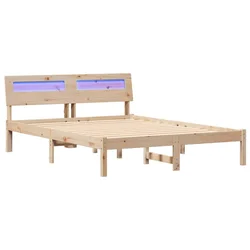 Vidaxl Konstrukcija postelje Rjava 120 x 190 cm Masivno borovo les