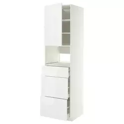 METOD / MAXIMERA Visoki element za ugradne uređaje, bela/Ringhult bela, 60x60x220 cm