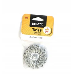 shumee Modelčki za mafine Twist, 6 kosov, kovinski, premer 65 mm