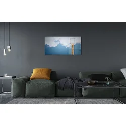 tulup.si Slika na akrilnem steklu Lestev nebo 120x60 cm 2 obešalnika