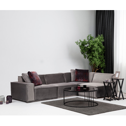Atelier del Sofa Ugaona garnitura Lego 100x76x300cm Siva