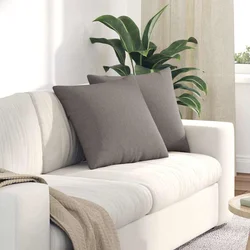 Jastučići za sofu 2 pcs Sivo-smeđa 50 x 50 cm tkanina