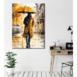 Wallity Dekorativna slika na platnu, 70x100cm, Šarena