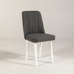 HANAH HOME Trpezarijska stolica Vina Sandalye Anthracite White