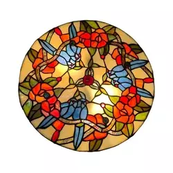 Brilagi - Tiffany vitražna plafonska lampa JUNGLE 3xE27/60W/230V prečnika 40 cm