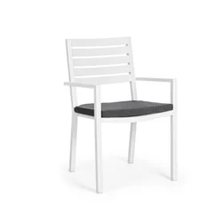 Baštenska stolica Heline 55x56.5x86.5cm bela Bizzotto