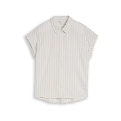 TOM TAILOR DENIM Bluza svetlo siva/bela