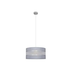 Luster na sajli HELEN 1xE27/15W/230V prečnik 40 cm siva/srebrna