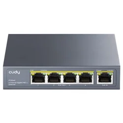 Cudy POE40 Mrežni ruter 60W/30W Gigabit POE+ Extender, 802.3af/802.3at Standard, 100m, Metal