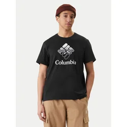 Columbia Majica Graphic 2155031 Črna Regular Fit