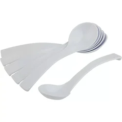 APS žličke za delikatese 6 kos, bele, 40 mm, premer: 230 mm