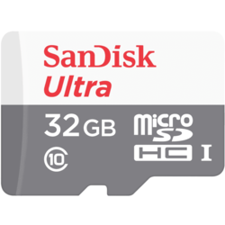 SanDisk Ultra MicroSDHC spominska kartica, 32 GB, UHS-I + SD adapter