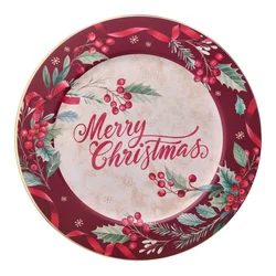 Tognana Servirni tanjir Merry Christmas, 33 cm, Crveni