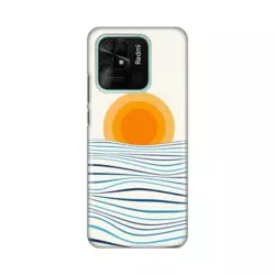 Silikonska maska za Xiaomi Redmi 10C Sunset Print bela