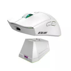 Jedel Gaming Bežični miš WD139 Wireless Rechargeable, 1600DPI, Beli
