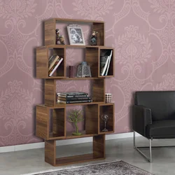 Hanah Home Polica za knjige Box, 84x160x30 cm, Orah