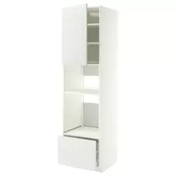 METOD / MAXIMERA Visoki element za ugradne uređaje, bela/Stensund bela, 60x60x220 cm