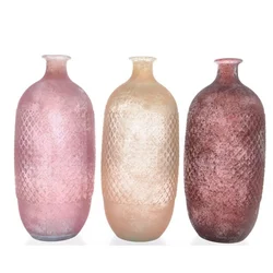 Dekor vaza staklo H38X15cm 649669