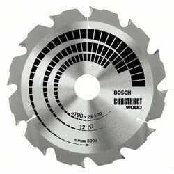 BOSCH List kružne testere Construct Wood 180 x 30;20 x 2.6 mm. 12