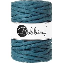 Bobbiny Macrame Cord 9 mm 30 m Peacock Blue Vrvica