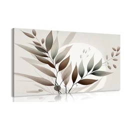 Slika minimalistični listi v boho dizajnu - 150x100
