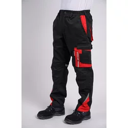 Laki Industry premium Radne pantalone Crno-crvene