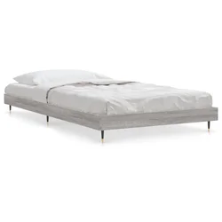 Vidaxl Posteljni okvir siva sonoma 90x200 cm inženirski les