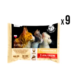 PET REPUBLIC kesice za mačke 9x (4x100g) piletina x36 kesica