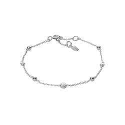 Zapestnica Fossil Glitz By The Yard JFS00452040 Srebrna